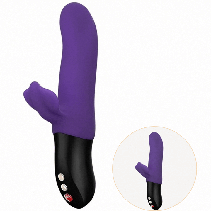 Vibrador Usb Movimento Pulsação Fun Factory Bi Stronic Fusion Roxo