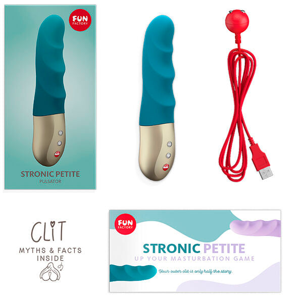 Vibrador Usb Movimento Pulsação Fun Factory Stronic Petite Azul