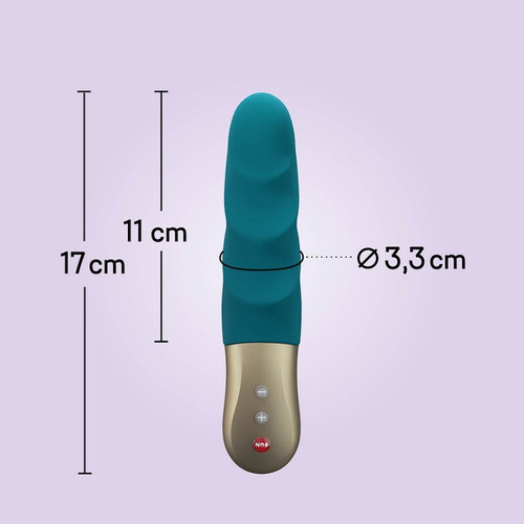 Vibrador Usb Movimento Pulsação Fun Factory Stronic Petite Azul