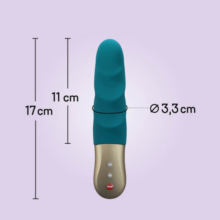Vibrador Usb Movimento Pulsação Fun Factory Stronic Petite Azul