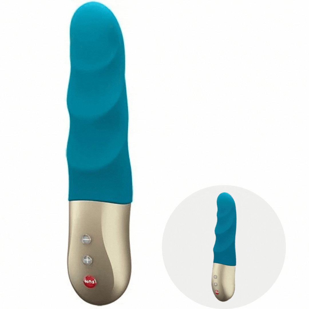 Vibrador Usb Movimento Pulsação Fun Factory Stronic Petite Azul