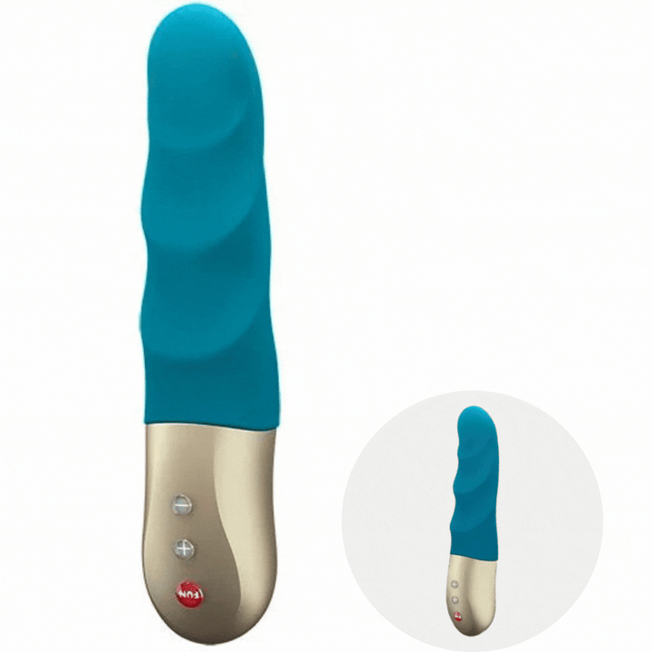Vibrador Usb Movimento Pulsação Fun Factory Stronic Petite Azul
