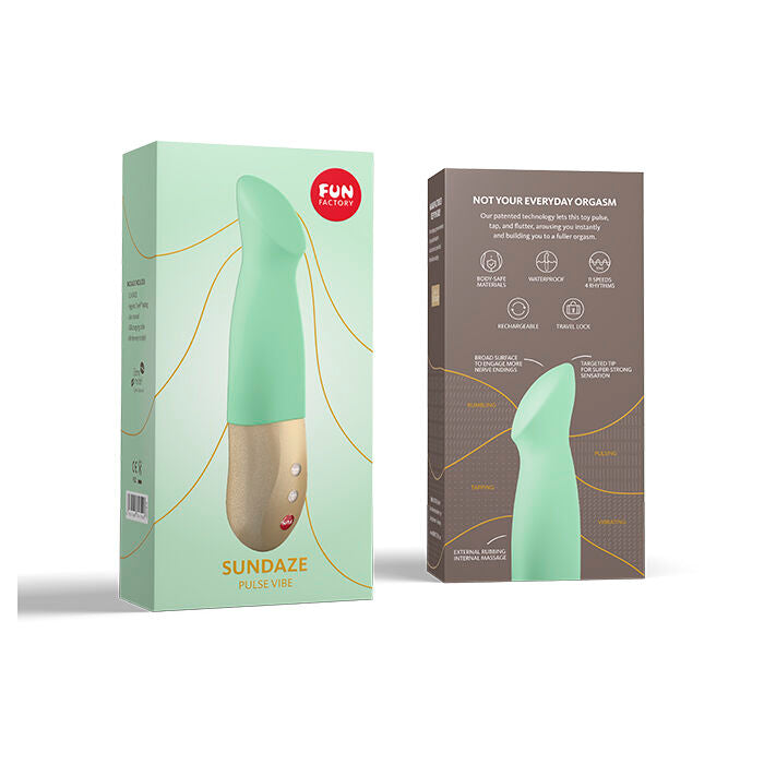Vibrador Usb Movimento Pulsação Fun Factory Sundaze Verde