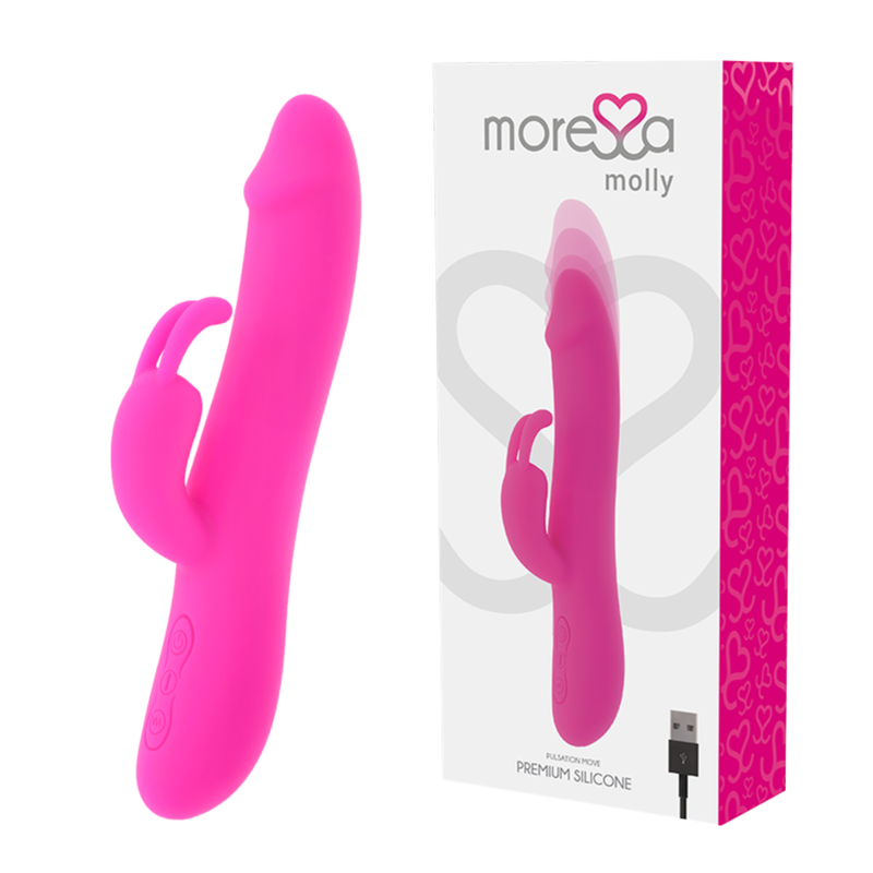 Vibrador Usb Movimento Pulsação Moressa Molly