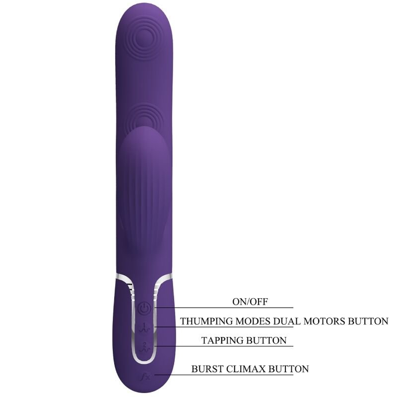 Vibrador Usb Movimento Pulsação Ponto-G Prettylove Perlita