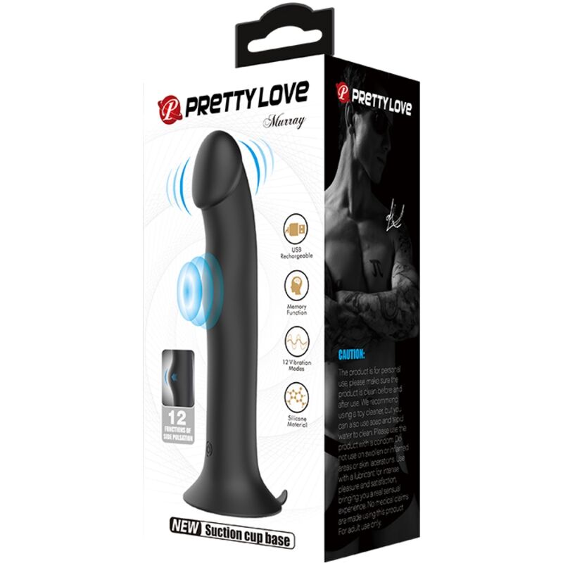 Vibrador Usb Movimento Pulsação Prettylove Murray Preto