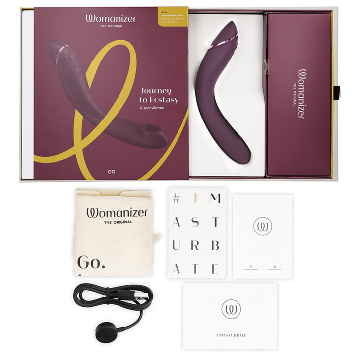 Vibrador Usb Movimento Pulsação Womanizer OG G-Spot Bordeaux