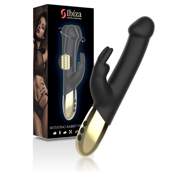 Vibrador Usb Movimento Rotação Ibiza Pearl