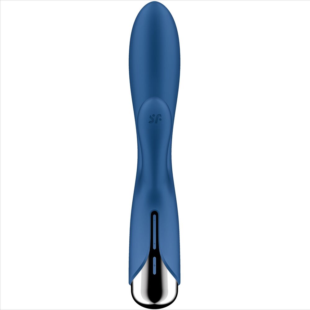 Vibrador Usb Movimento Rotação Satisfyer Spinning 1 Azul