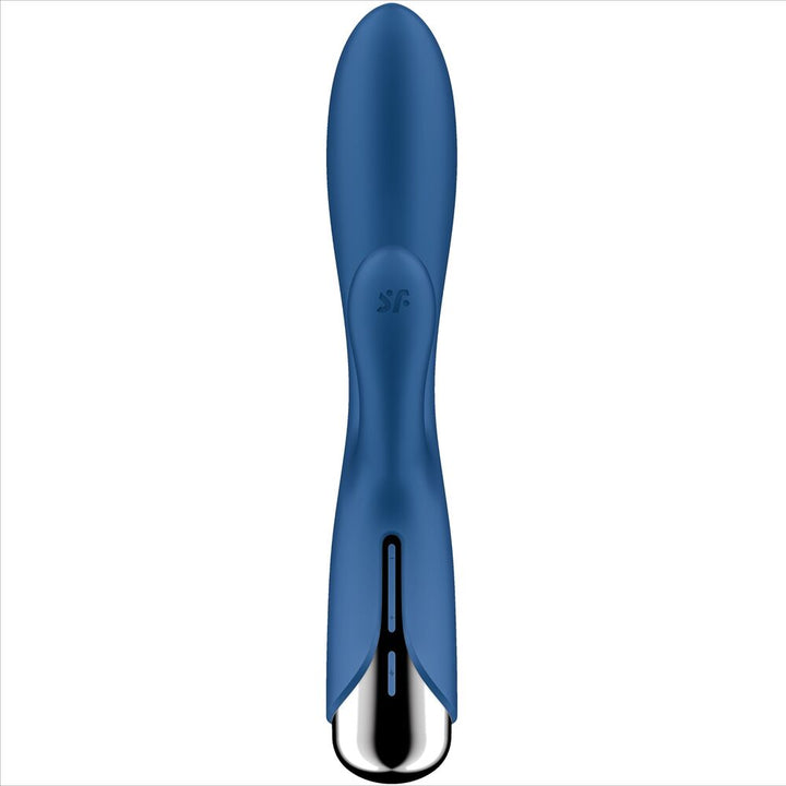 Vibrador Usb Movimento Rotação Satisfyer Spinning 1 Azul