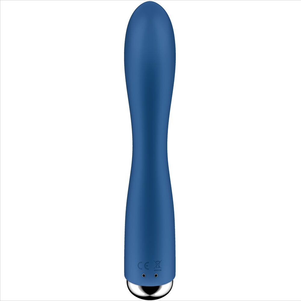 Vibrador Usb Movimento Rotação Satisfyer Spinning 1 Azul