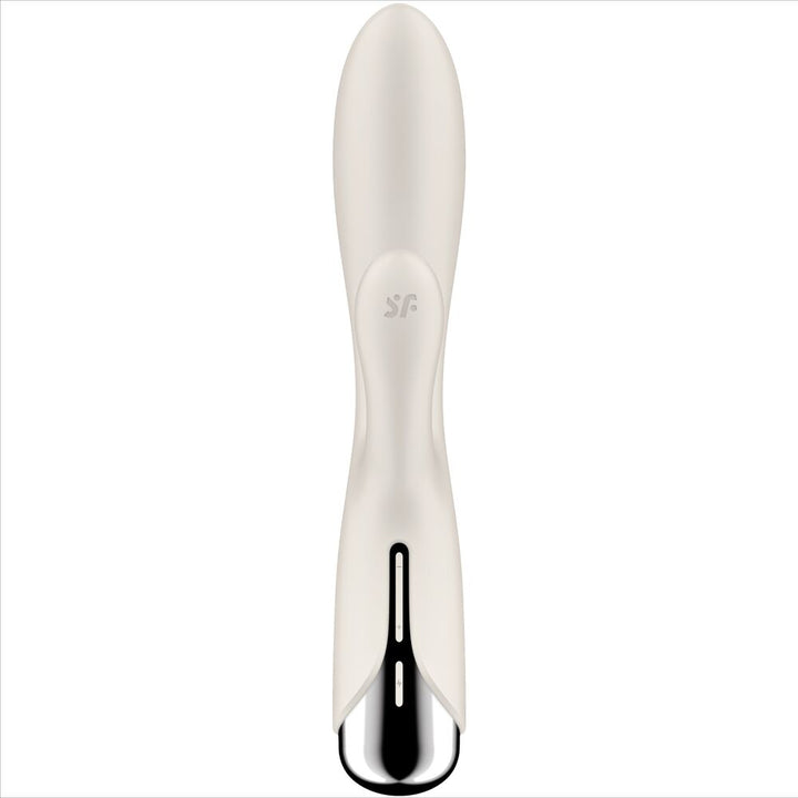 Vibrador Usb Movimento Rotação Satisfyer Spinning 1 Bege