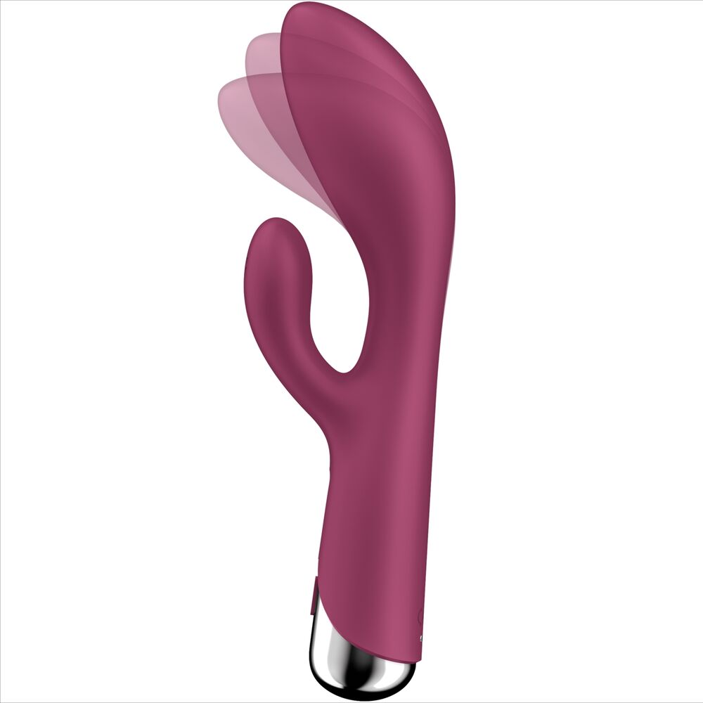 Vibrador Usb Movimento Rotação Satisfyer Spinning 1 Vermelho