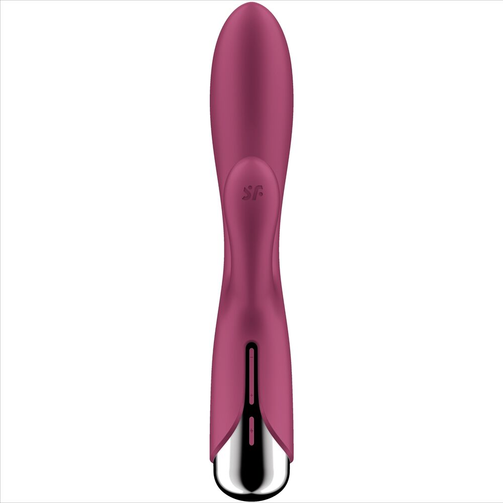 Vibrador Usb Movimento Rotação Satisfyer Spinning 1 Vermelho