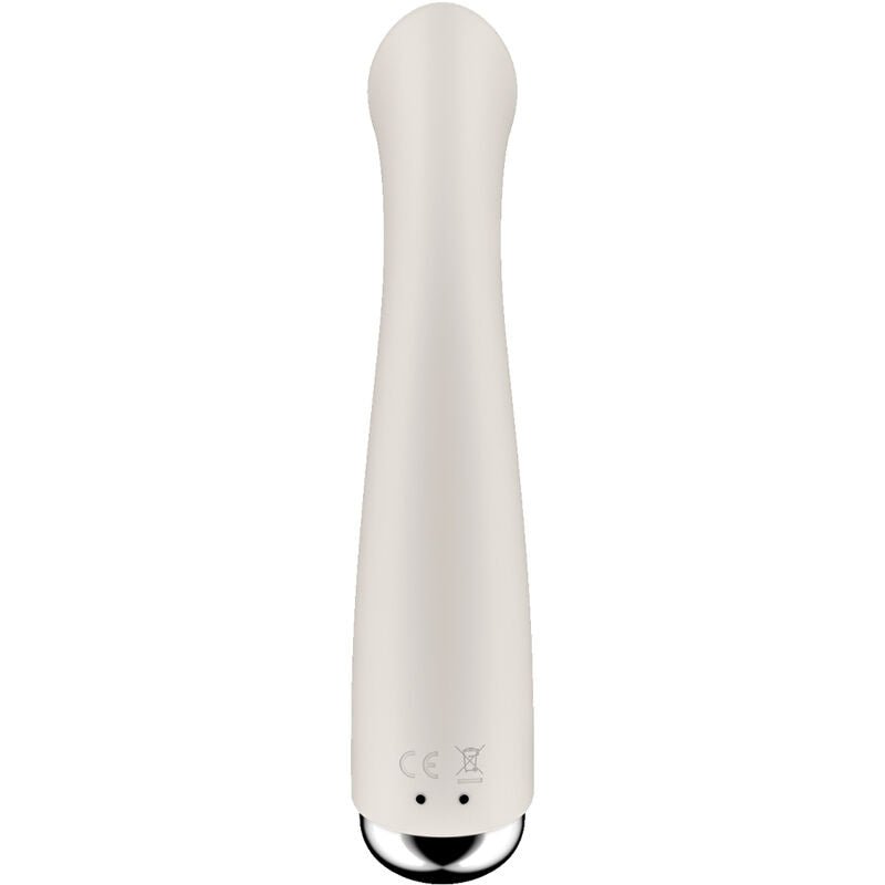 Vibrador Usb Movimento Rotação Satisfyer Spinning G-Sport 1 Bege