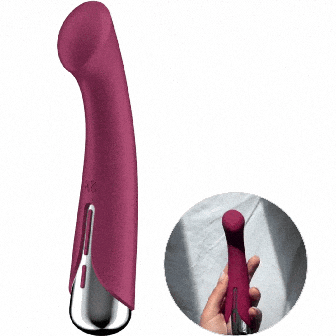Vibrador Usb Movimento Rotação Satisfyer Spinning G-Sport 1 Vermelho