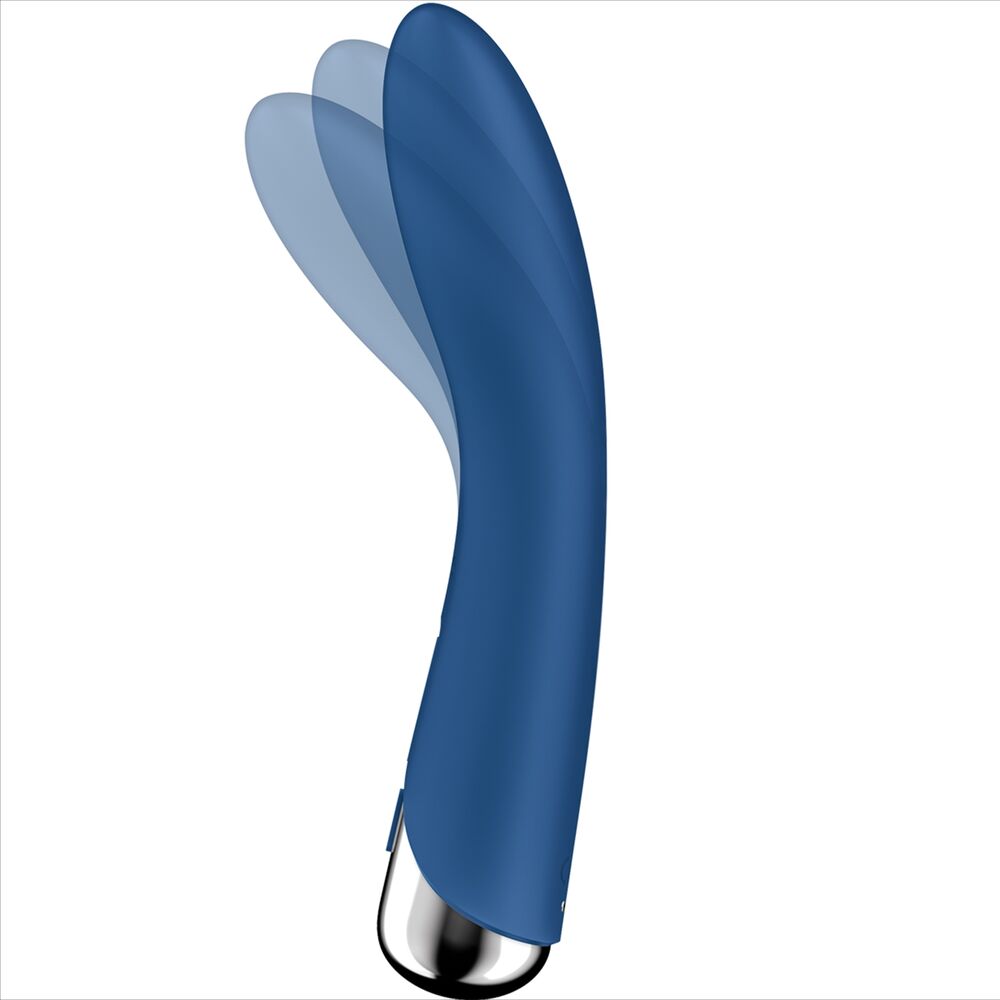 Vibrador Usb Movimento Rotação Satisfyer Spinning Vibe 1 Azul
