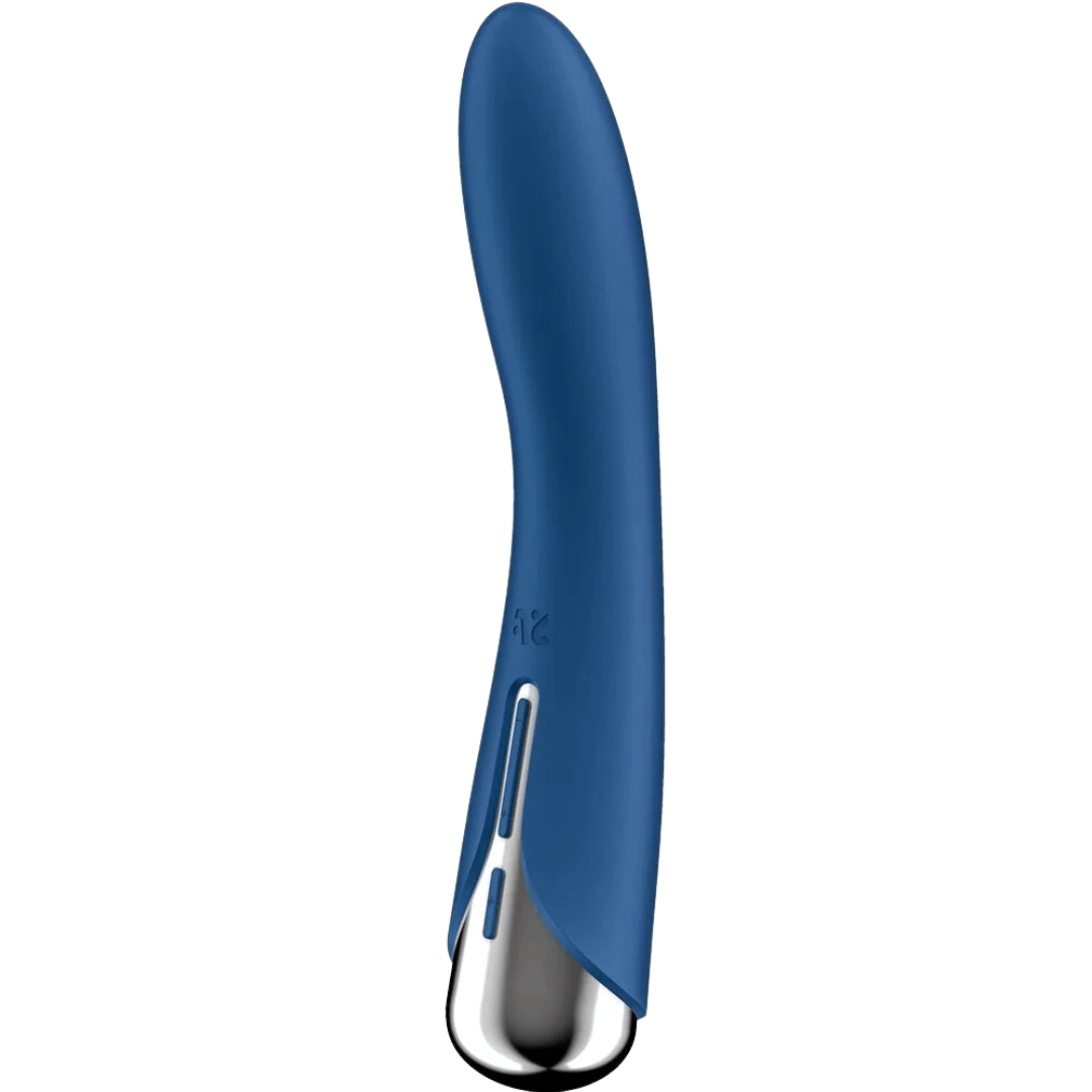 Vibrador Usb Movimento Rotação Satisfyer Spinning Vibe 1 Azul