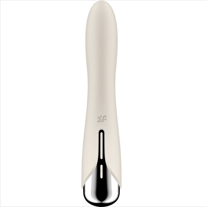 Vibrador Usb Movimento Rotação Satisfyer Spinning Vibe 1 Bege