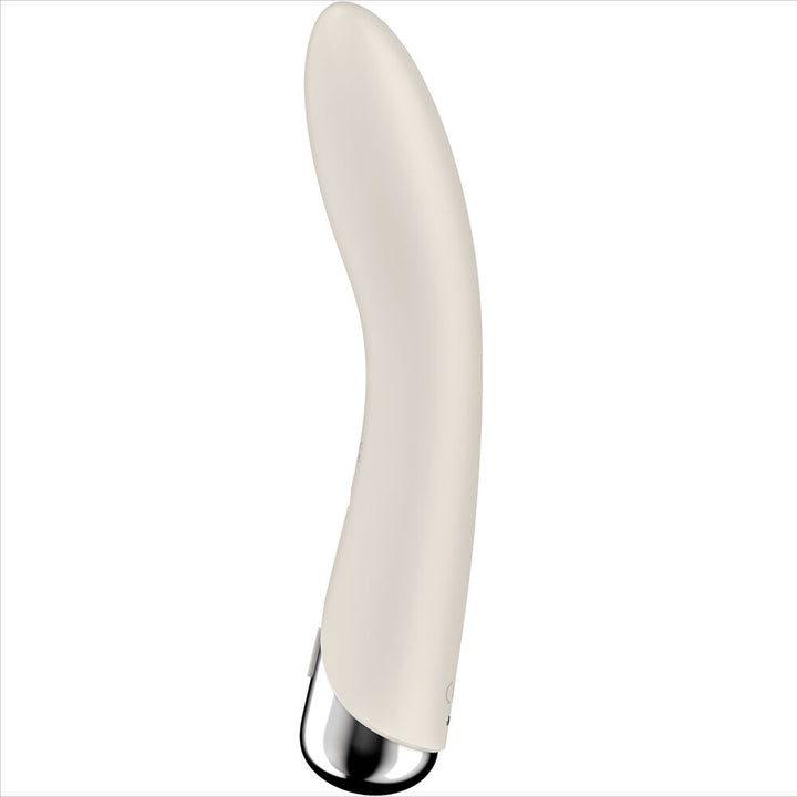 Vibrador Usb Movimento Rotação Satisfyer Spinning Vibe 1 Bege