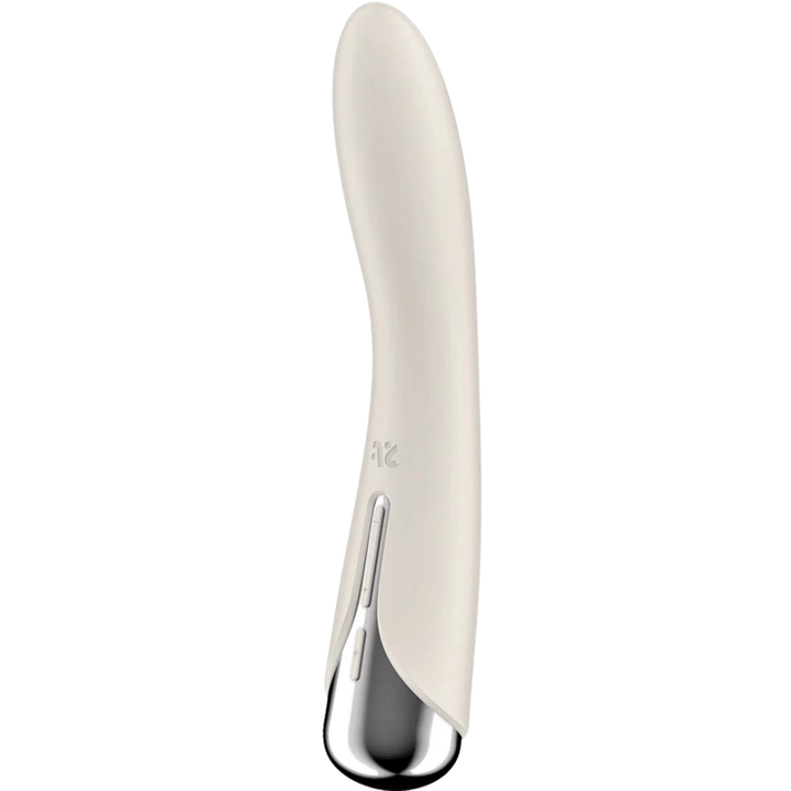 Vibrador Usb Movimento Rotação Satisfyer Spinning Vibe 1 Bege