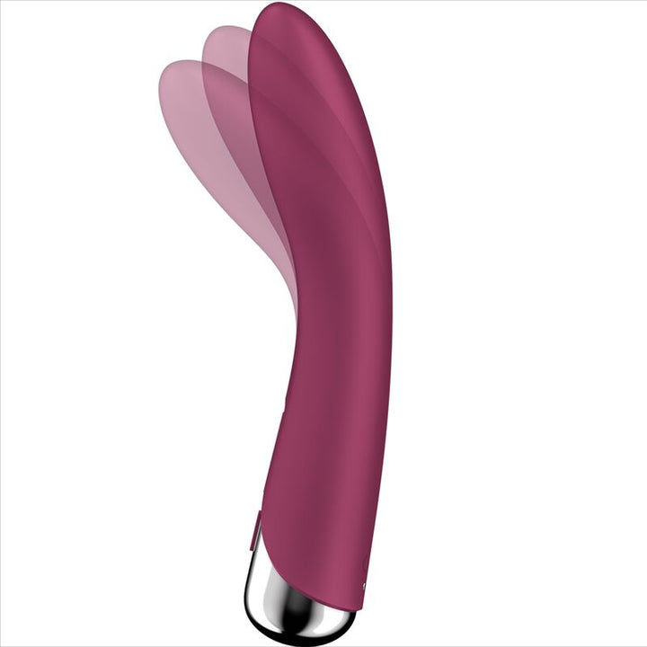 Vibrador Usb Movimento Rotação Satisfyer Spinning Vibe 1 Vermelho