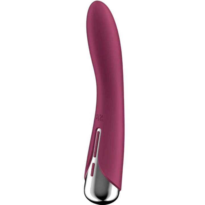 Vibrador Usb Movimento Rotação Satisfyer Spinning Vibe 1 Vermelho