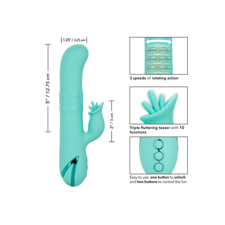 Vibrador Usb Movimento Rotação e Língua Tripla Calex Bel Air