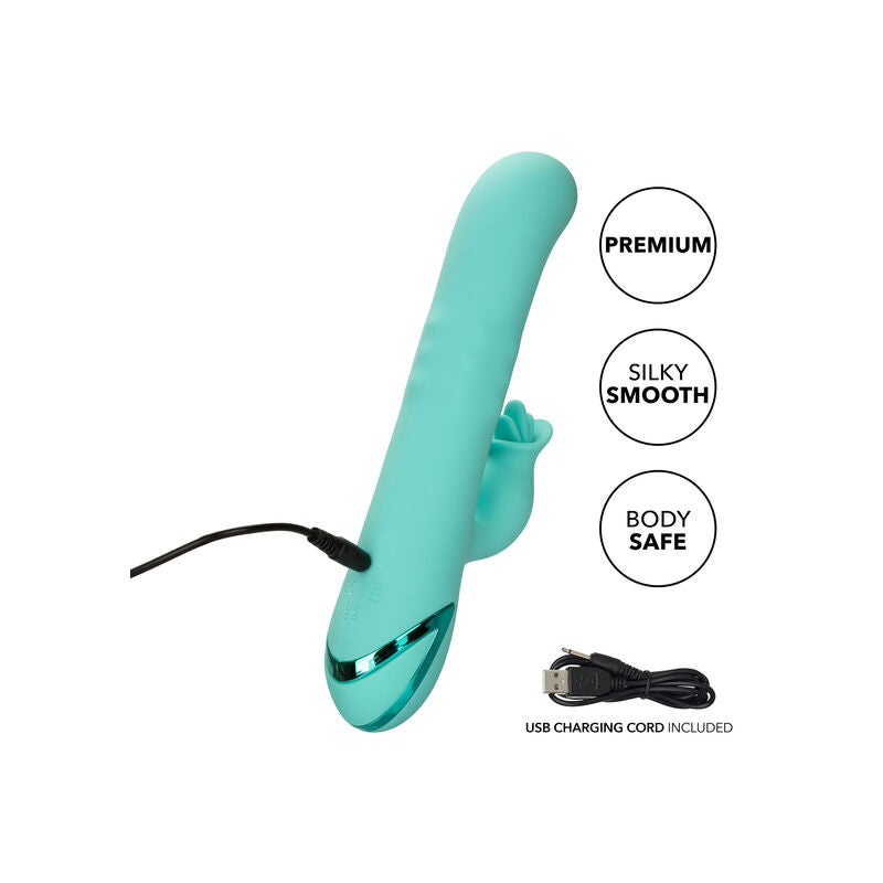 Vibrador Usb Movimento Rotação e Língua Tripla Calex Bel Air