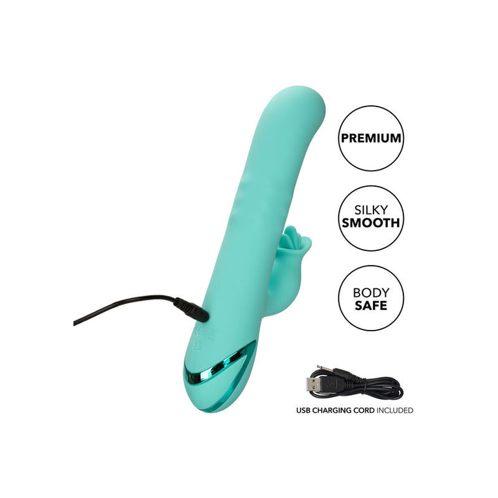 Vibrador Usb Movimento Rotação e Língua Tripla Calex Bel Air