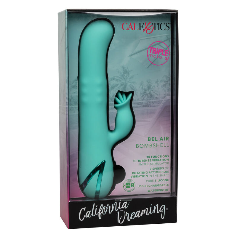 Vibrador Usb Movimento Rotação e Língua Tripla Calex Bel Air