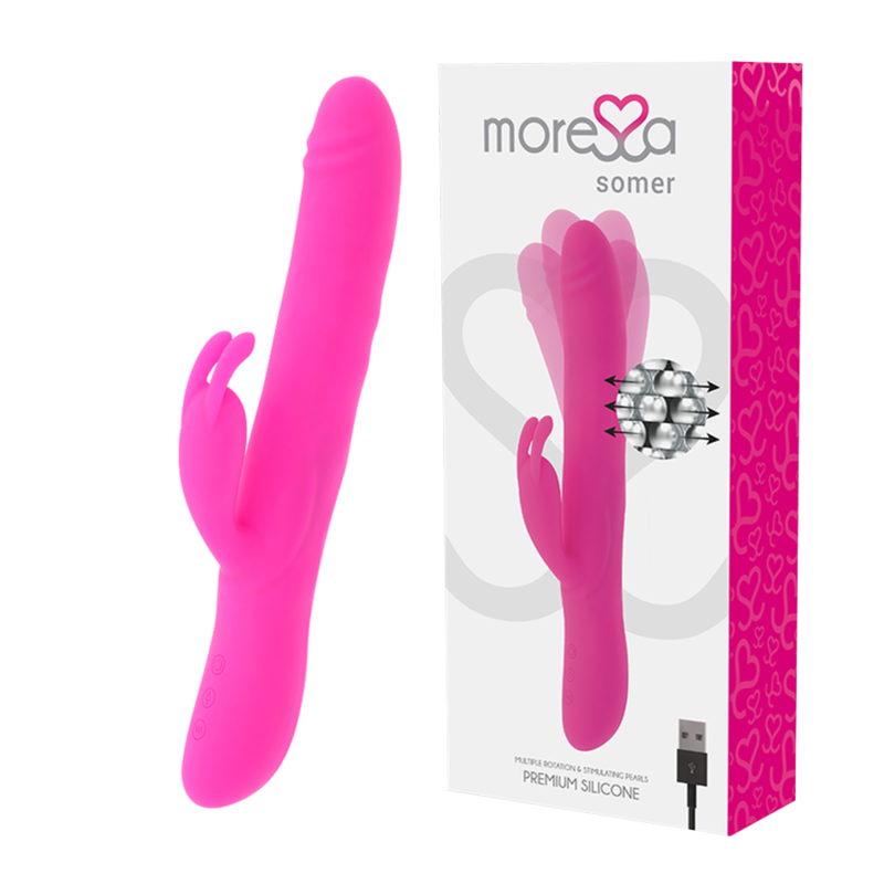 Vibrador Usb Movimento Rotação e Ondulação Moressa Miriam