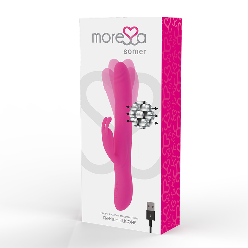 Vibrador Usb Movimento Rotação e Ondulação Moressa Miriam