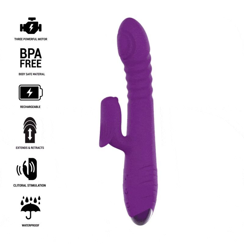 Vibrador Usb Movimento Telescópico Intense Iggy