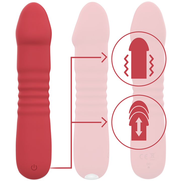 Vibrador Usb Movimento Telescópico Intense Juni