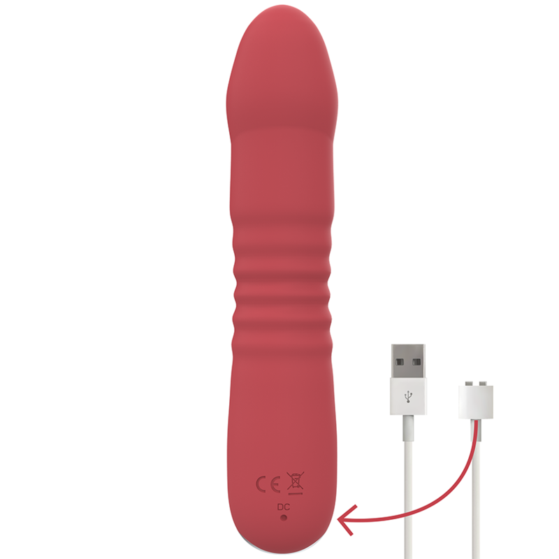 Vibrador Usb Movimento Telescópico Intense Juni