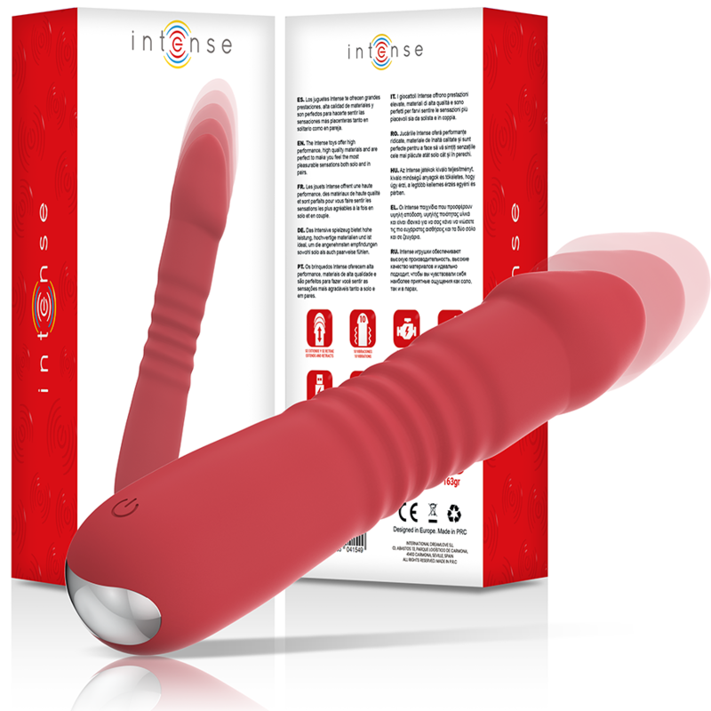 Vibrador Usb Movimento Telescópico Intense Juni