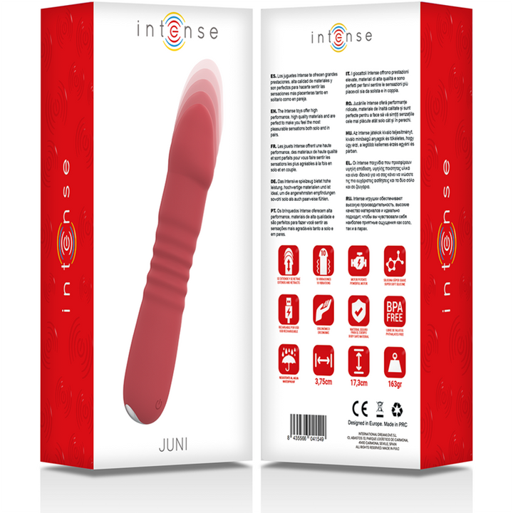 Vibrador Usb Movimento Telescópico Intense Juni
