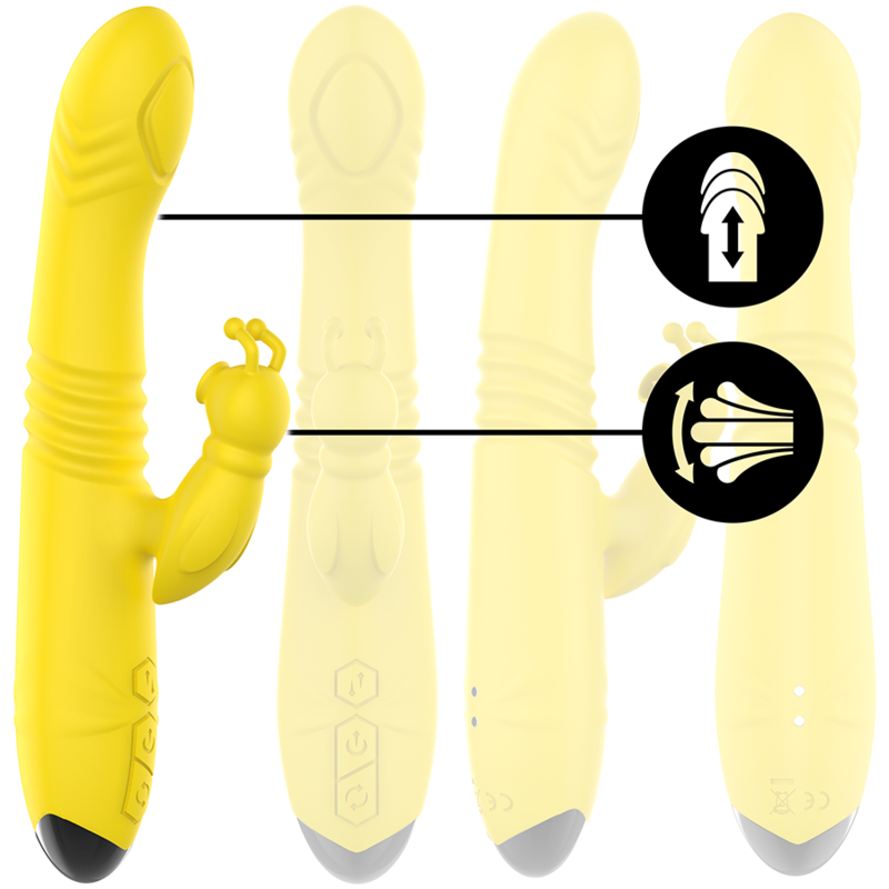 Vibrador Usb Movimento Telescópico Intense Toky