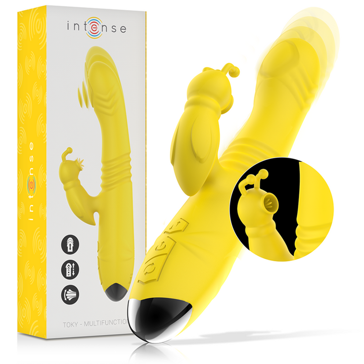 Vibrador Usb Movimento Telescópico Intense Toky