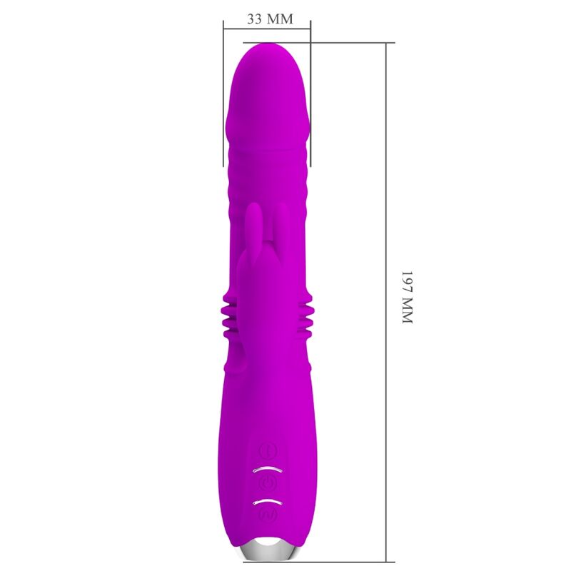 Vibrador Usb Movimento Telescópico PrettyLove Dorothy USB