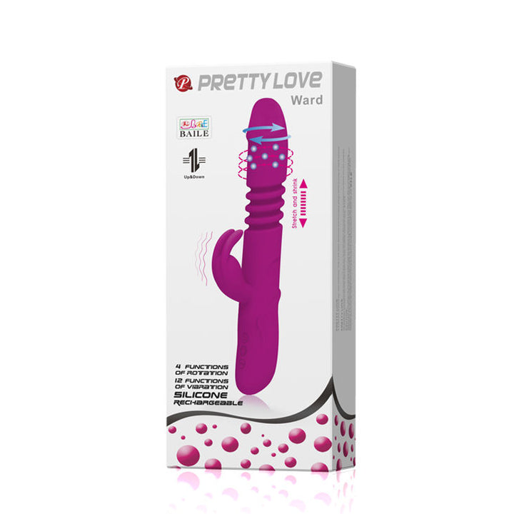 Vibrador Usb Movimento Telescópico PrettyLove Ward
