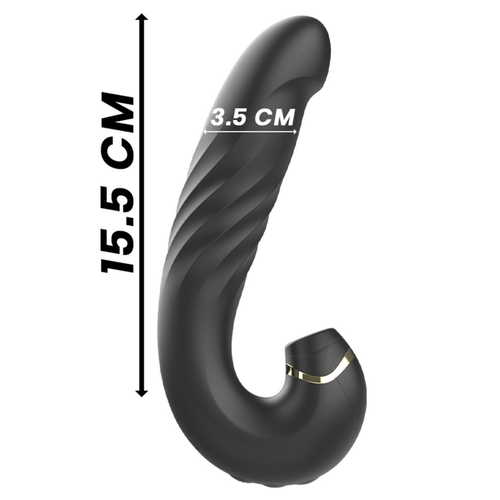 Vibrador Usb Movimento Telescópico Sucção Ibiza 1