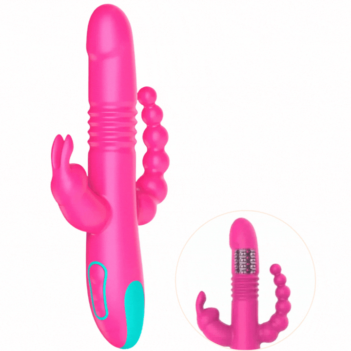 Vibrador Usb Movimento Telescópico e Rotação HappyLoki Donald Controlo Remoto Watchme