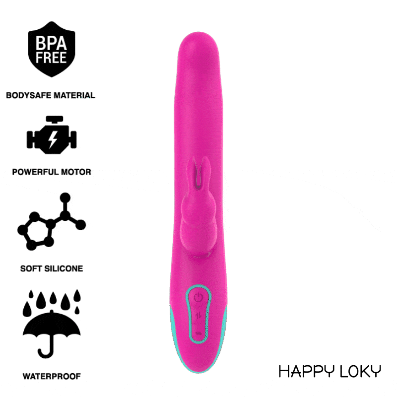 Vibrador Usb Movimento Telescópico e Rotação HappyLoki Pluto Controlo Remoto Watchme