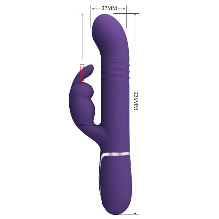 Vibrador Usb Movimento Telescópico e Rotação Prettylove Coale