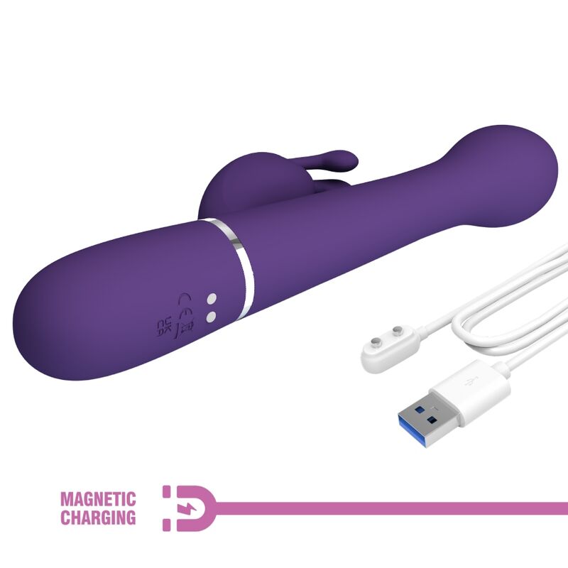 Vibrador Usb Movimento Telescópico e Rotação Prettylove Dejon