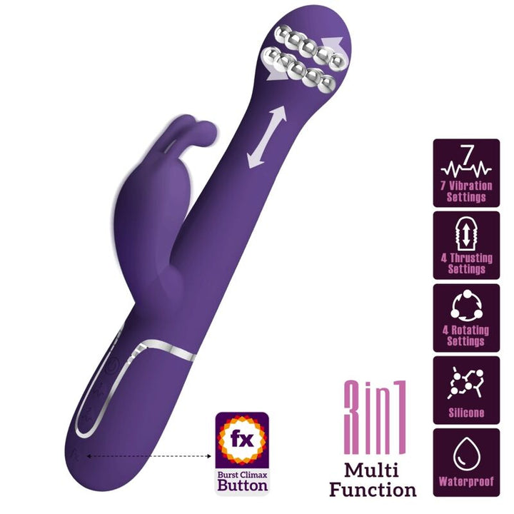 Vibrador Usb Movimento Telescópico e Rotação Prettylove Dejon
