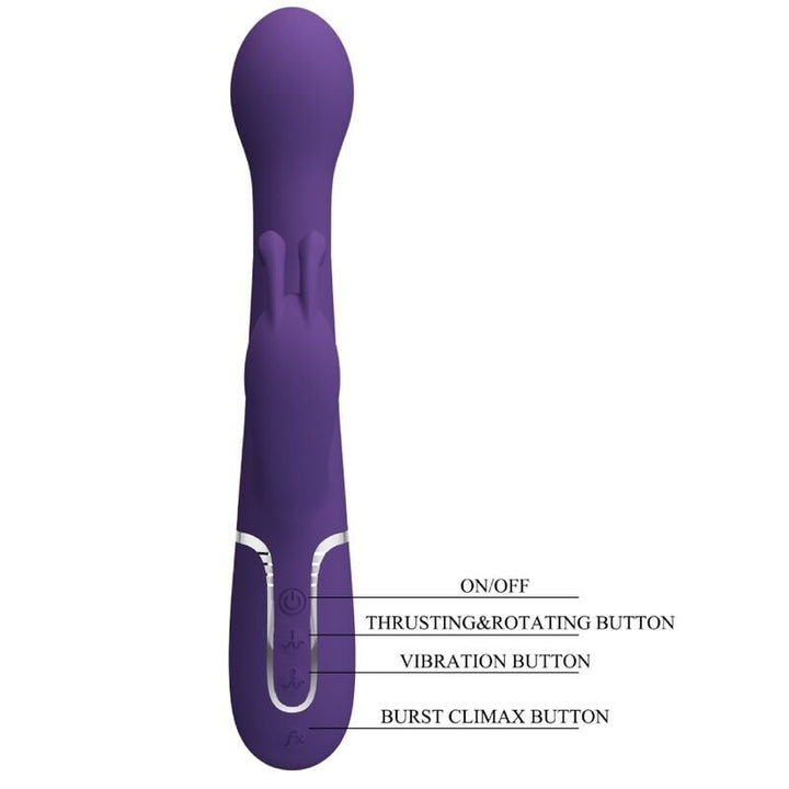Vibrador Usb Movimento Telescópico e Rotação Prettylove Dejon