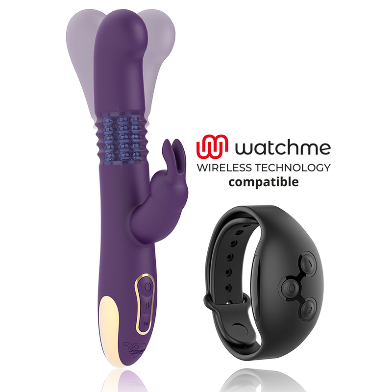 Vibrador Usb Movimento Telescópico e Rotação Treasure Bastian Controlo Remoto Watchme